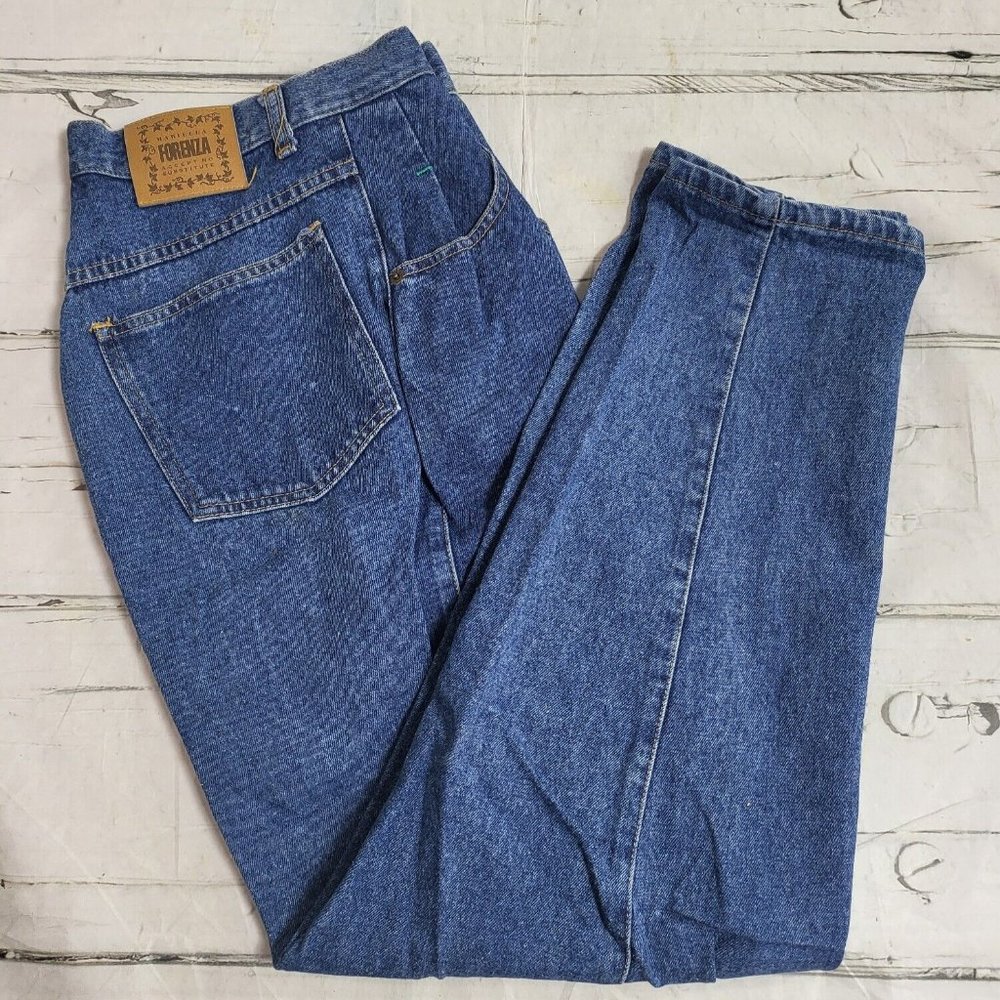 Vintage 80's Forenza Blue Jeans Denim Womens Size 6 High Waist EUC